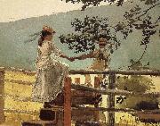Winslow Homer On the ladder Sweden oil painting artist